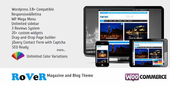 RoVeR Preview Wordpress Theme - Rating, Reviews, Preview, Demo & Download