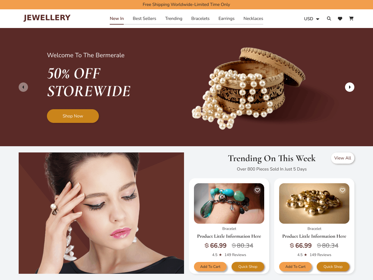 Royal Jewellery Preview Wordpress Theme - Rating, Reviews, Preview, Demo & Download