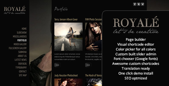 Royale Preview Wordpress Theme - Rating, Reviews, Preview, Demo & Download
