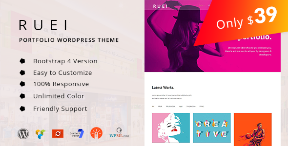 Ruei Preview Wordpress Theme - Rating, Reviews, Preview, Demo & Download