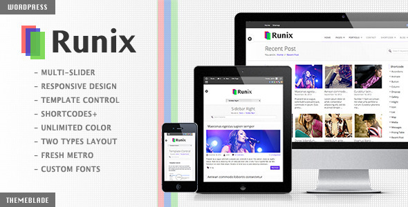 Runix Preview Wordpress Theme - Rating, Reviews, Preview, Demo & Download