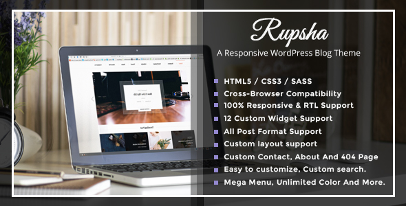 Rupsha Preview Wordpress Theme - Rating, Reviews, Preview, Demo & Download