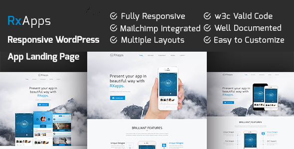 RxApps Preview Wordpress Theme - Rating, Reviews, Preview, Demo & Download