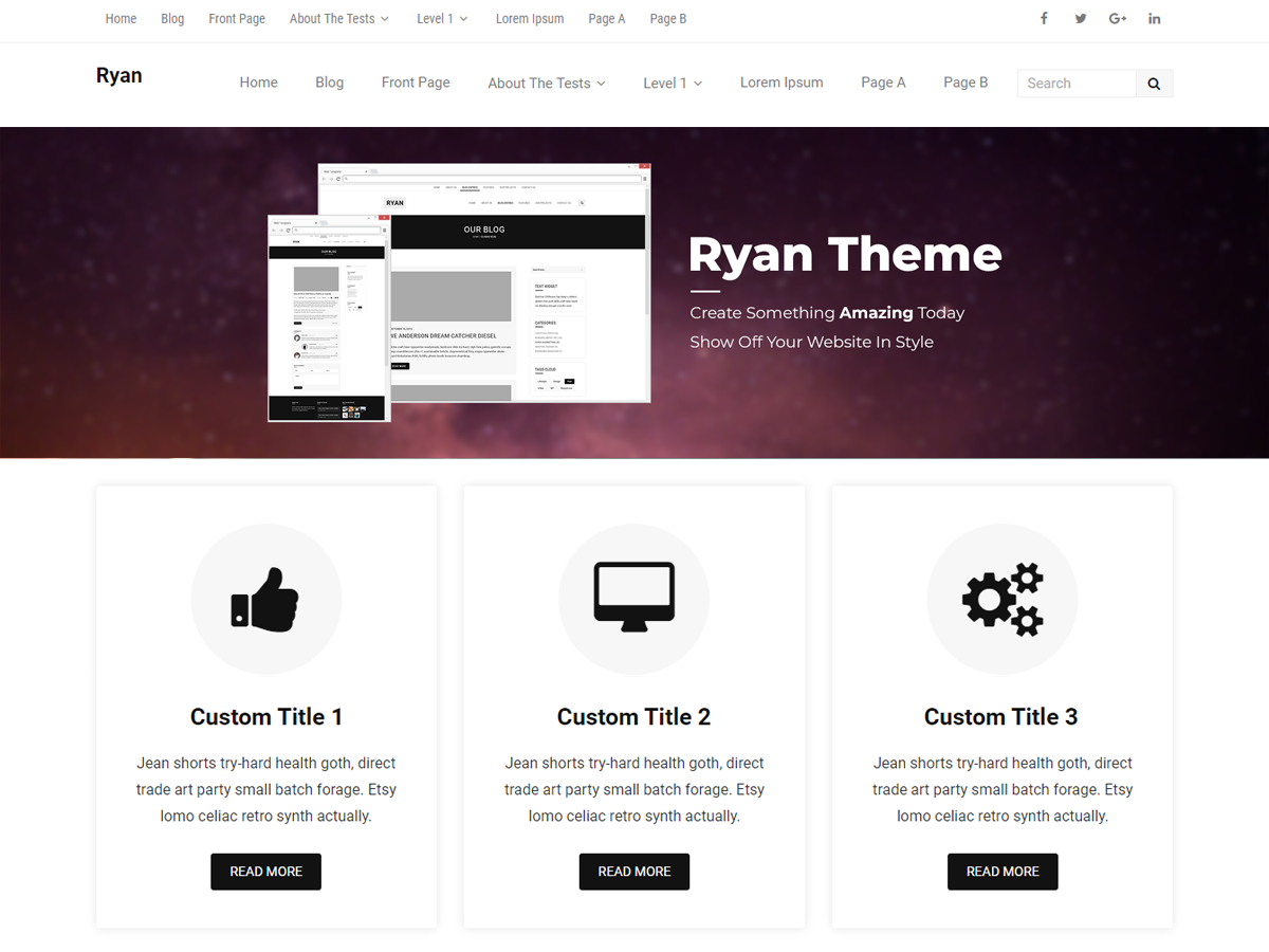 Ryan EBusiness Preview Wordpress Theme - Rating, Reviews, Preview, Demo & Download