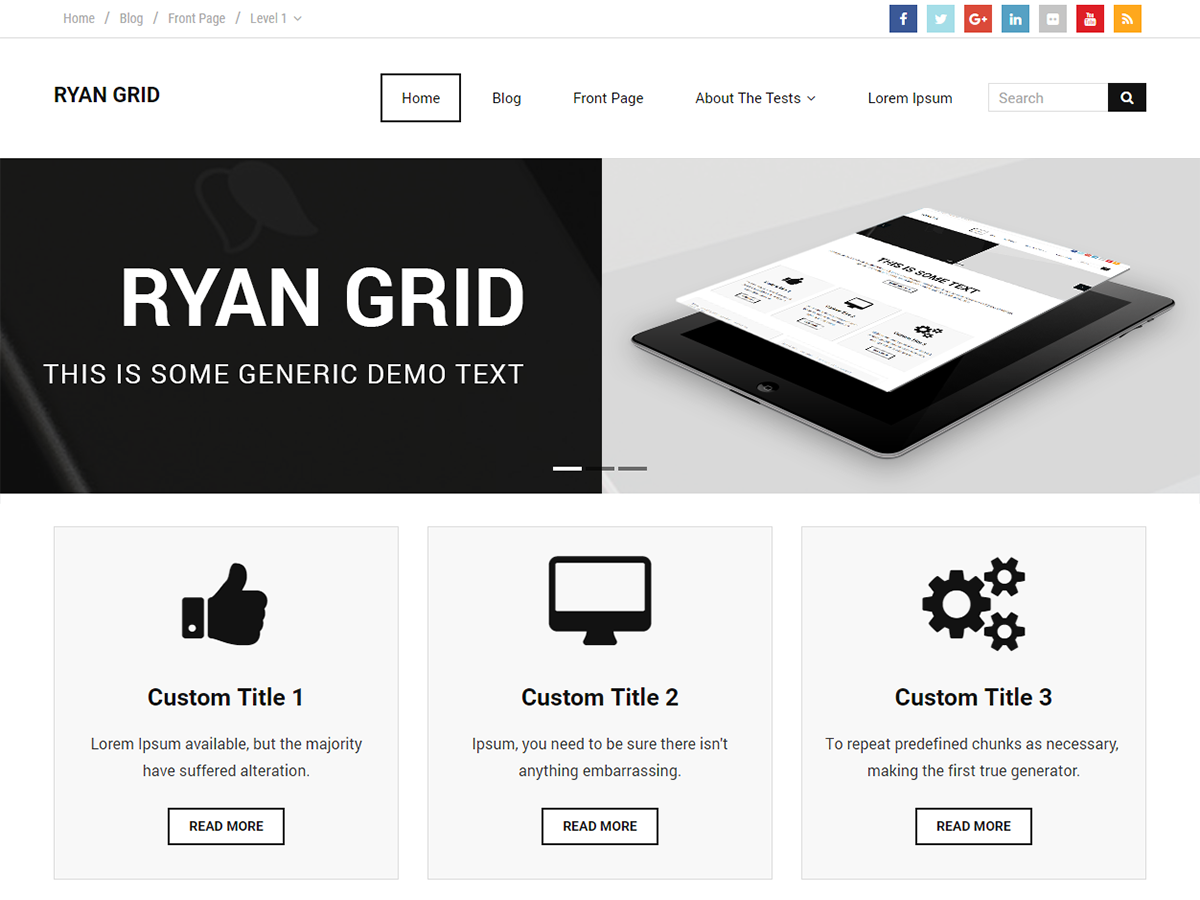 Ryan Grid Preview Wordpress Theme - Rating, Reviews, Preview, Demo & Download