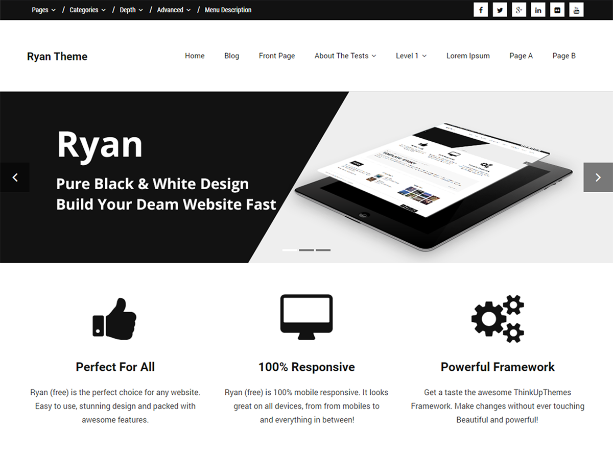 Ryan Preview Wordpress Theme - Rating, Reviews, Preview, Demo & Download