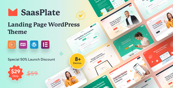 SaasPlate Preview Wordpress Theme - Rating, Reviews, Preview, Demo & Download