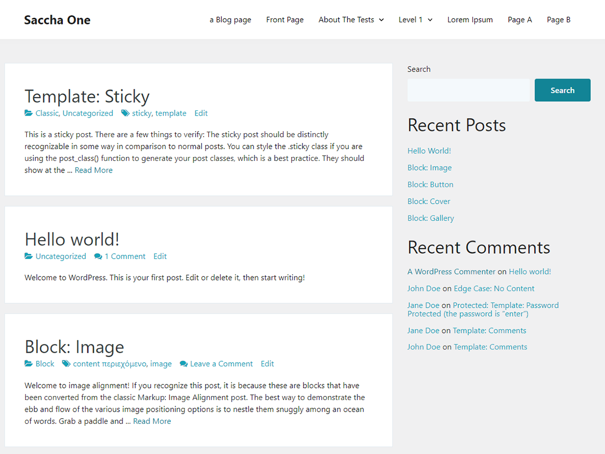 SacchaOne Preview Wordpress Theme - Rating, Reviews, Preview, Demo & Download