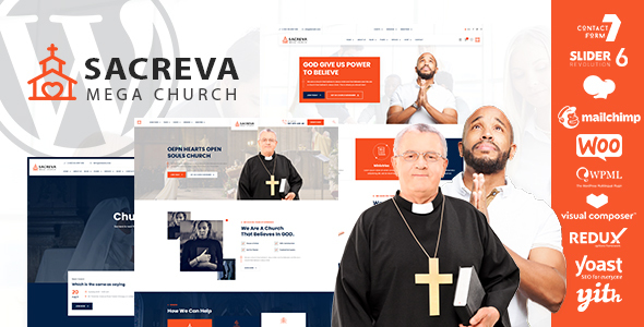 Sacreva Church Preview Wordpress Theme - Rating, Reviews, Preview, Demo & Download