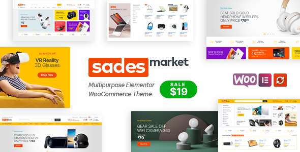 SadesMarket Preview Wordpress Theme - Rating, Reviews, Preview, Demo & Download