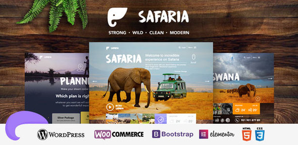 Safaria Preview Wordpress Theme - Rating, Reviews, Preview, Demo & Download