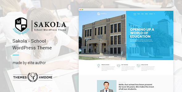 Sakola Preview Wordpress Theme - Rating, Reviews, Preview, Demo & Download