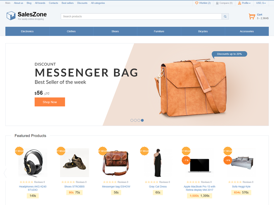 SalesZone Preview Wordpress Theme - Rating, Reviews, Preview, Demo & Download