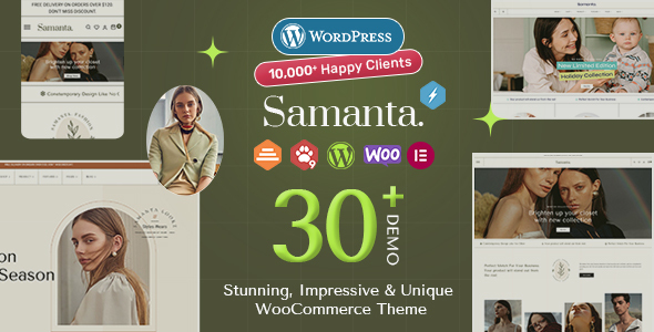 Samanta Preview Wordpress Theme - Rating, Reviews, Preview, Demo & Download