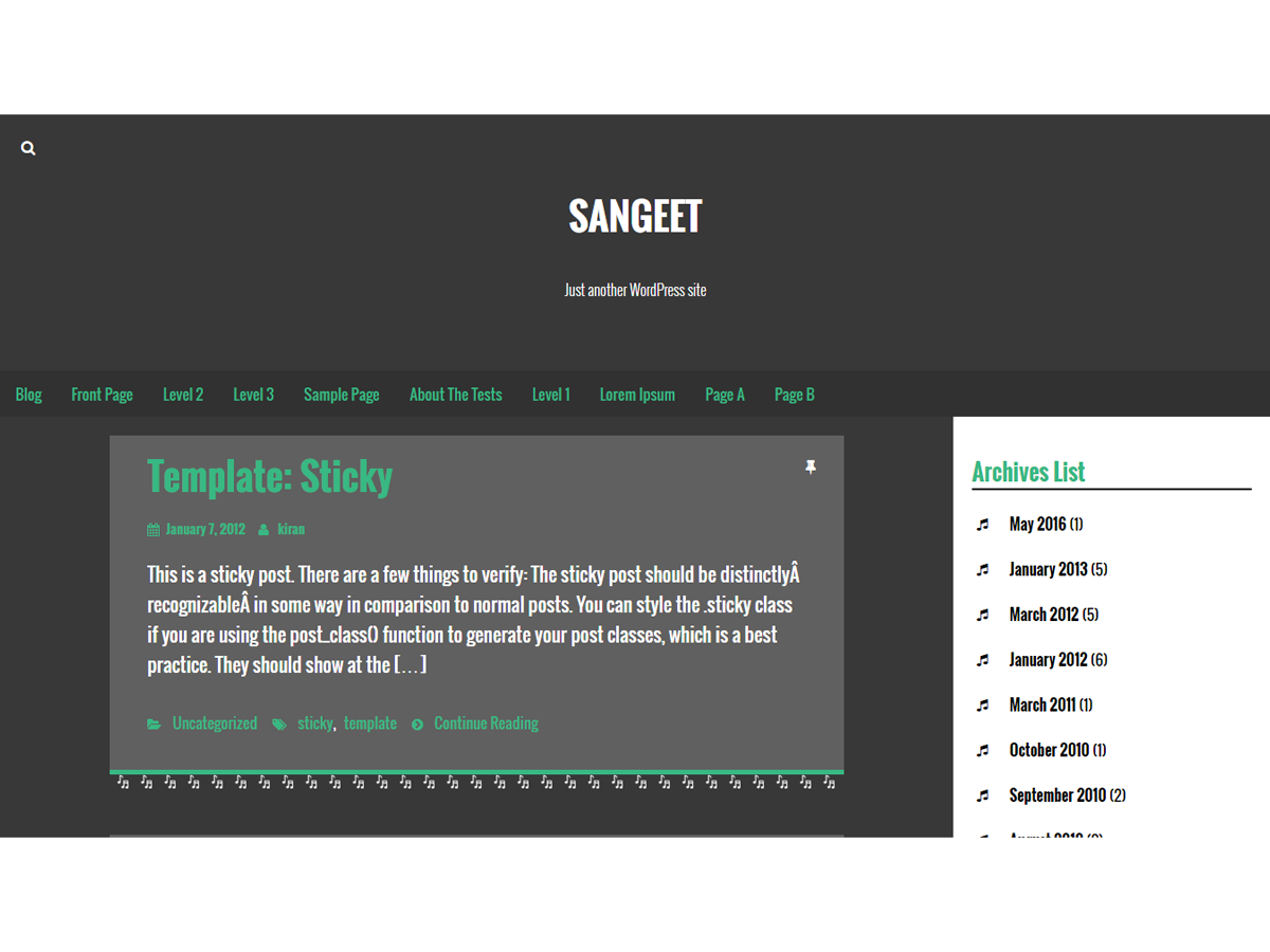 Sangeet Preview Wordpress Theme - Rating, Reviews, Preview, Demo & Download