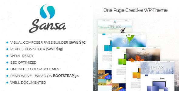Sansa Preview Wordpress Theme - Rating, Reviews, Preview, Demo & Download