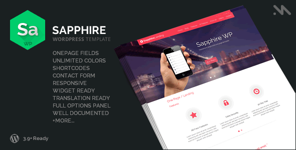Sapphire Preview Wordpress Theme - Rating, Reviews, Preview, Demo & Download