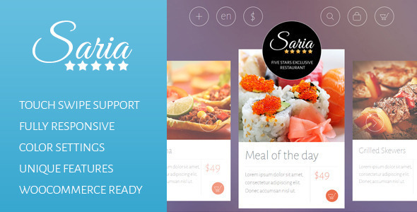 Saria Shop Preview Wordpress Theme - Rating, Reviews, Preview, Demo & Download
