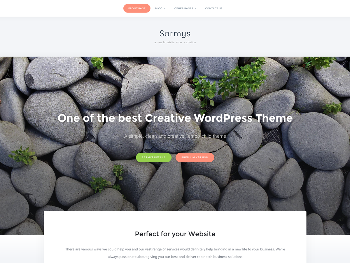 Sarmys Preview Wordpress Theme - Rating, Reviews, Preview, Demo & Download