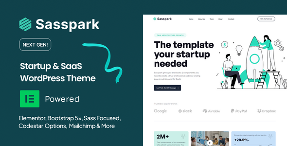 Sasspark Preview Wordpress Theme - Rating, Reviews, Preview, Demo & Download