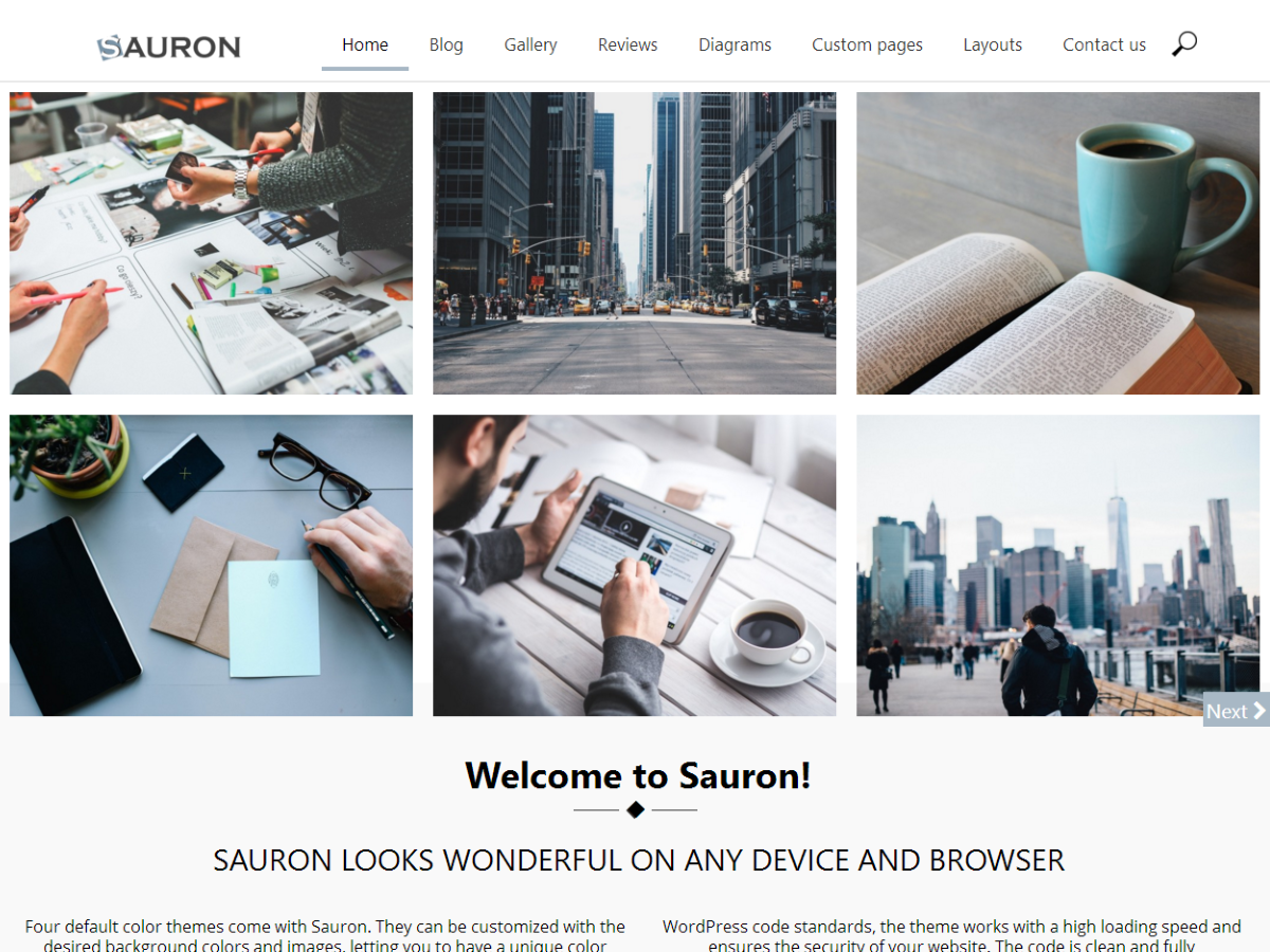 Sauron Preview Wordpress Theme - Rating, Reviews, Preview, Demo & Download