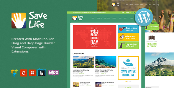 Save Life Preview Wordpress Theme - Rating, Reviews, Preview, Demo & Download