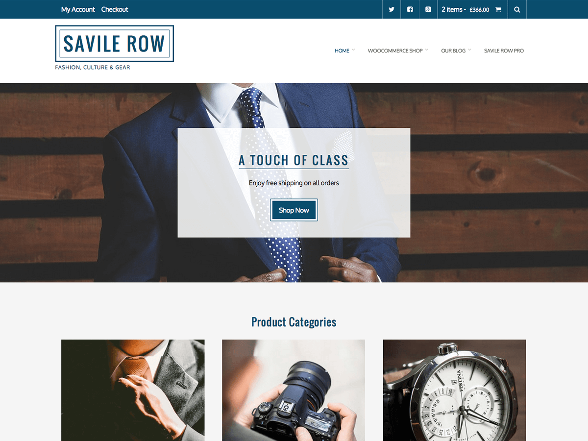 Savile Row Preview Wordpress Theme - Rating, Reviews, Preview, Demo & Download