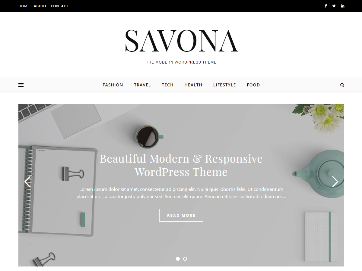 Savona Preview Wordpress Theme - Rating, Reviews, Preview, Demo & Download