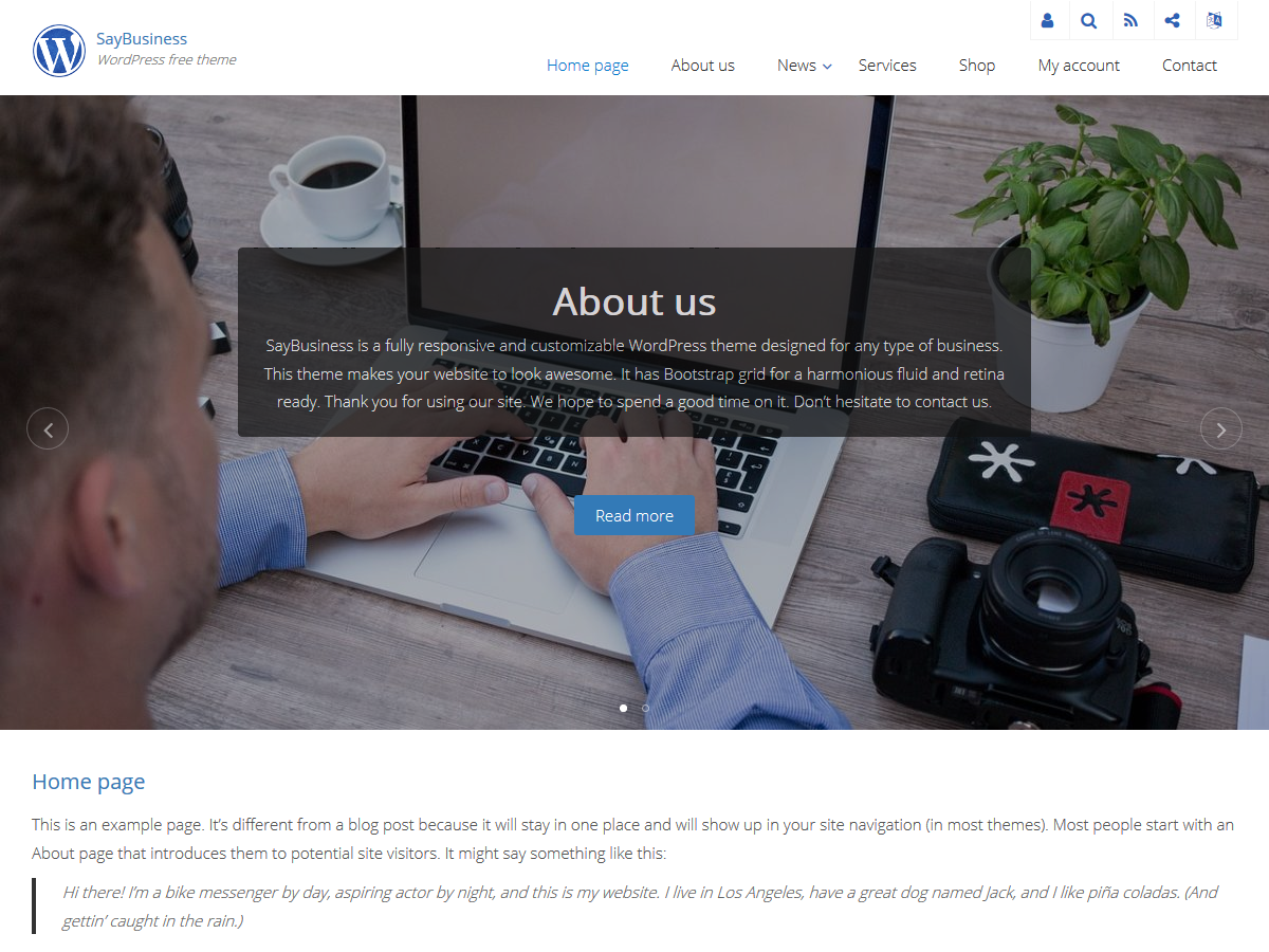 SayBusiness Preview Wordpress Theme - Rating, Reviews, Preview, Demo & Download