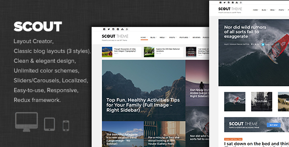 Scout Preview Wordpress Theme - Rating, Reviews, Preview, Demo & Download