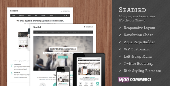 Seabird Preview Wordpress Theme - Rating, Reviews, Preview, Demo & Download