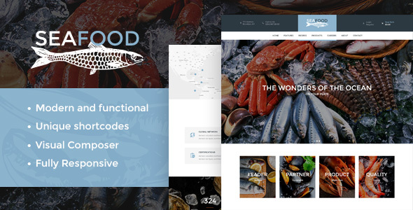 Seafood Company Preview Wordpress Theme - Rating, Reviews, Preview, Demo & Download