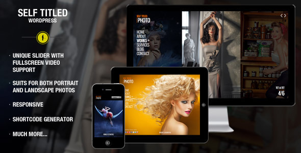 Self Titled Preview Wordpress Theme - Rating, Reviews, Preview, Demo & Download