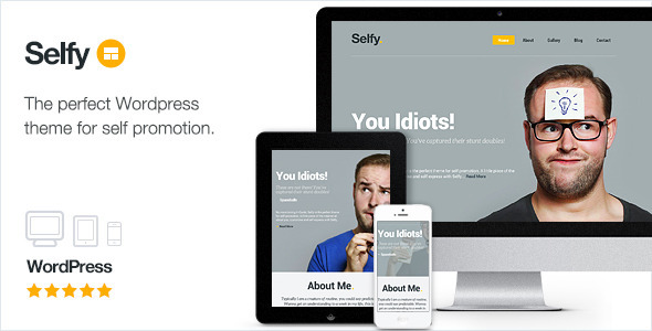 Selfy Preview Wordpress Theme - Rating, Reviews, Preview, Demo & Download
