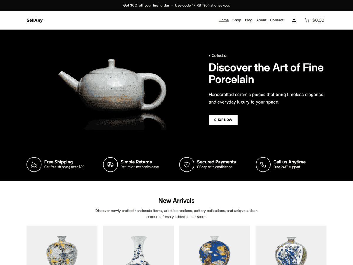 SellAny Preview Wordpress Theme - Rating, Reviews, Preview, Demo & Download