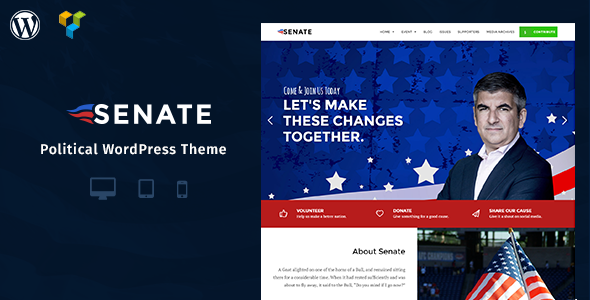 Senate Preview Wordpress Theme - Rating, Reviews, Preview, Demo & Download