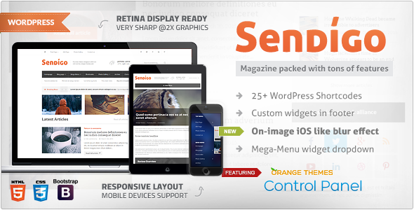 Sendigo Preview Wordpress Theme - Rating, Reviews, Preview, Demo & Download