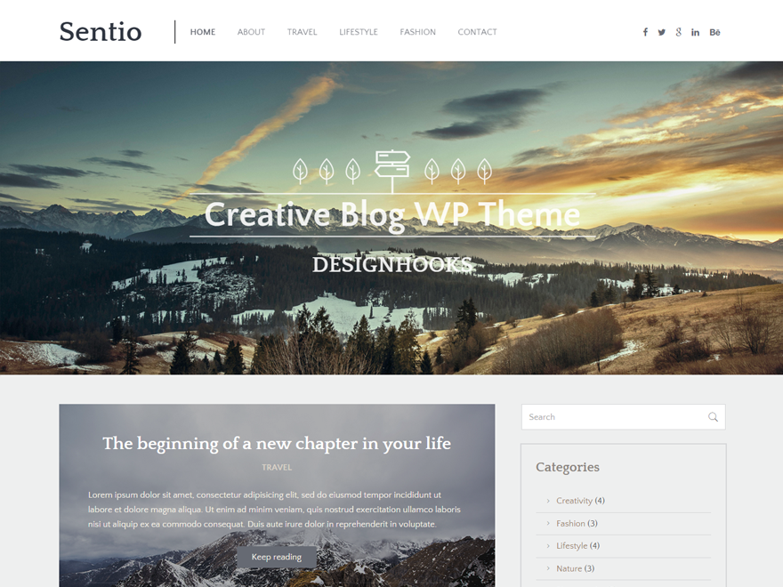 Sentio Preview Wordpress Theme - Rating, Reviews, Preview, Demo & Download