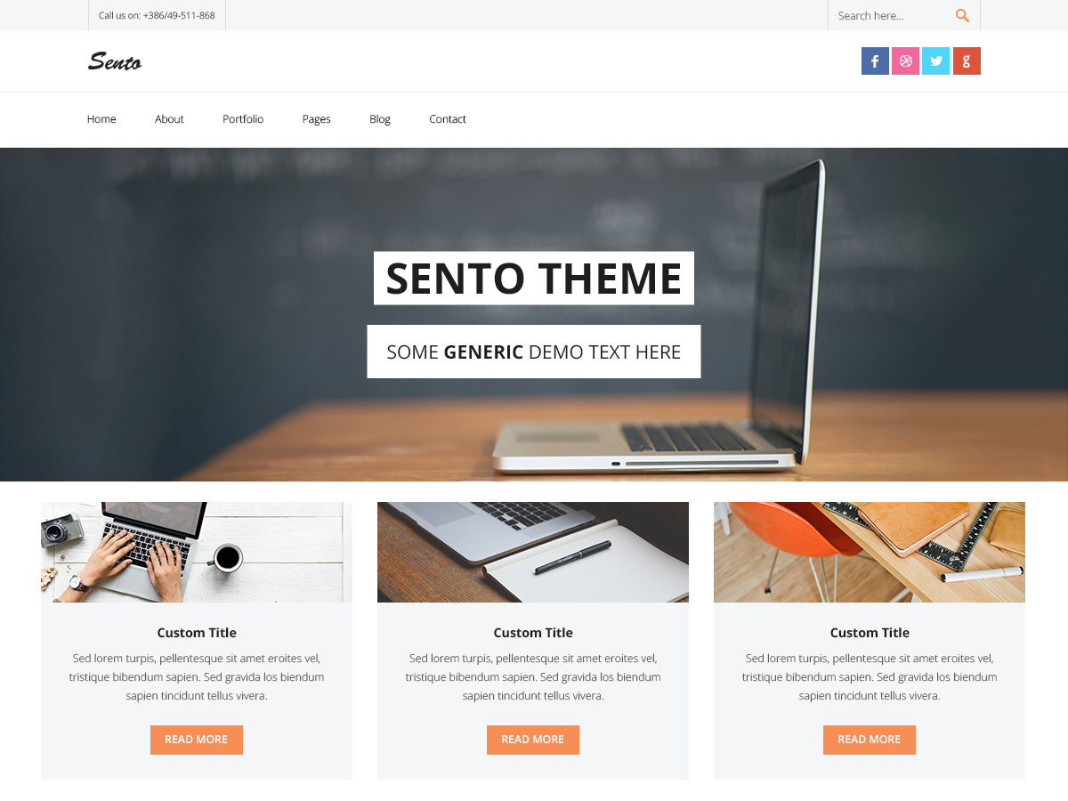 Sento Blog Preview Wordpress Theme - Rating, Reviews, Preview, Demo & Download
