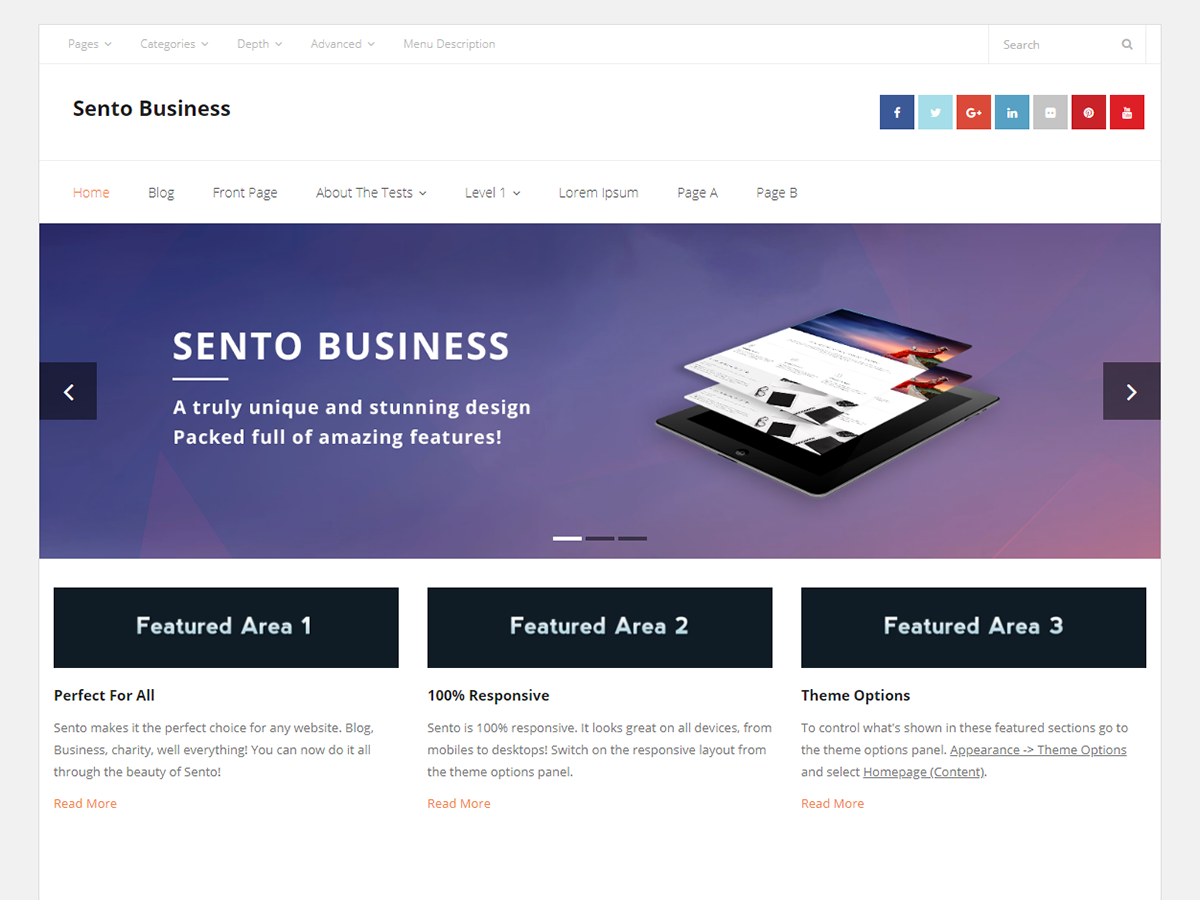 Sento Business Preview Wordpress Theme - Rating, Reviews, Preview, Demo & Download