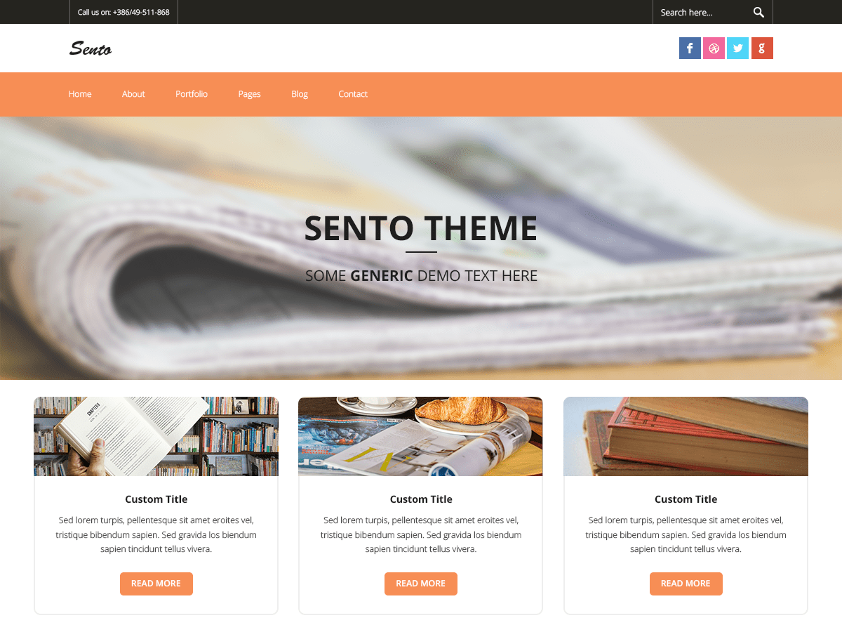 Sento News Preview Wordpress Theme - Rating, Reviews, Preview, Demo & Download