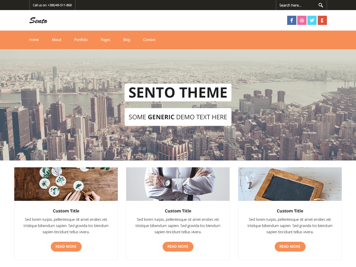 Sento Store Preview Wordpress Theme - Rating, Reviews, Preview, Demo & Download
