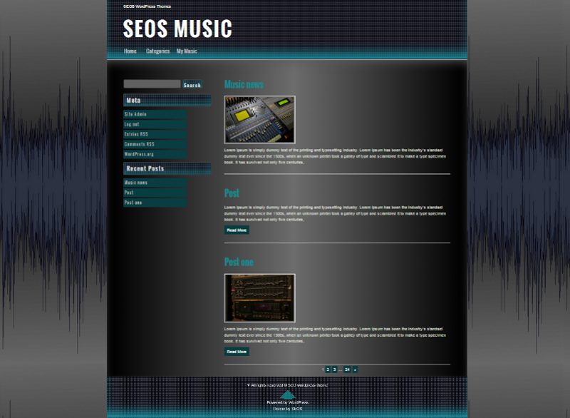 Seos Music Preview Wordpress Theme - Rating, Reviews, Preview, Demo & Download