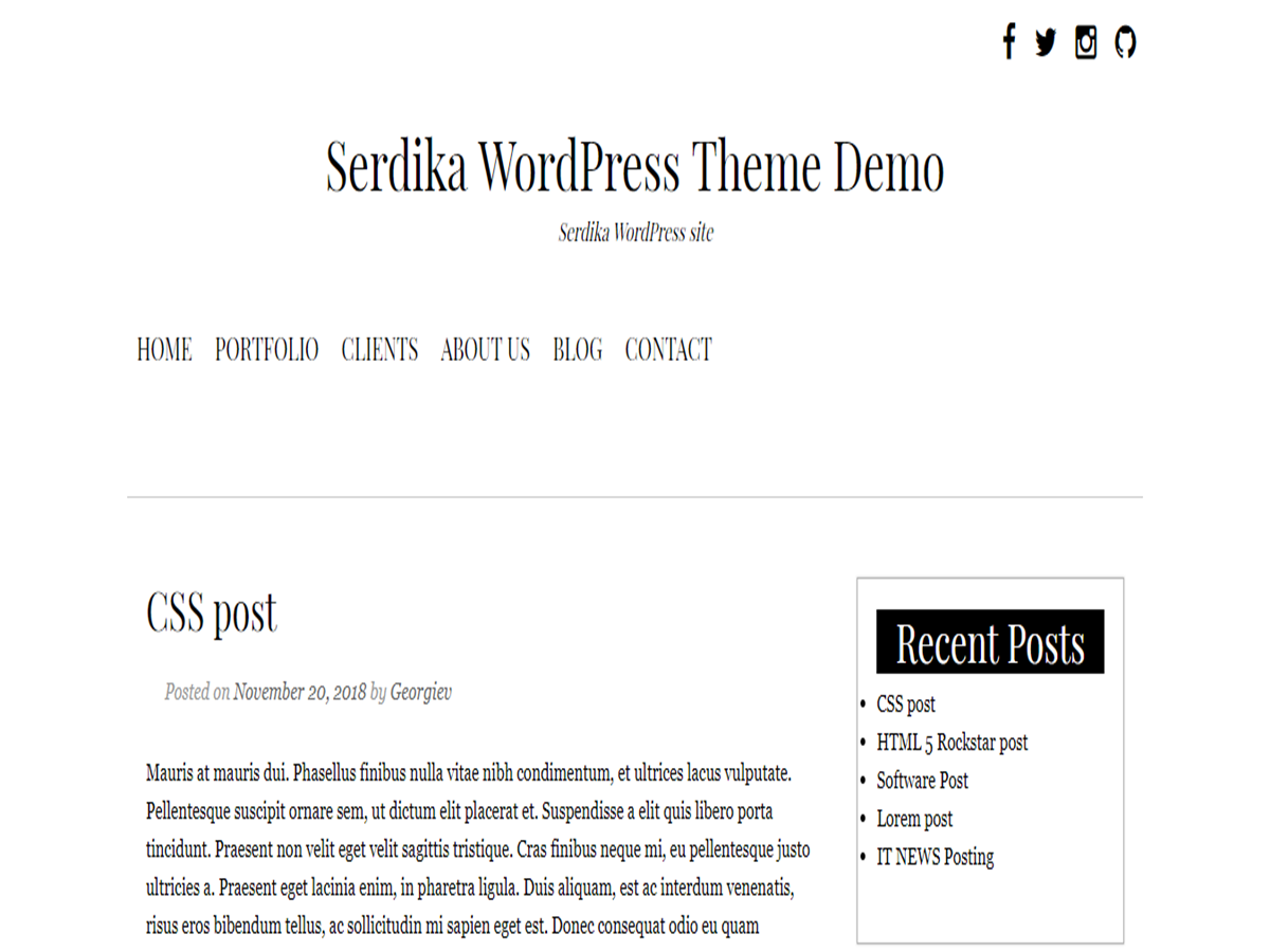 Serdika Preview Wordpress Theme - Rating, Reviews, Preview, Demo & Download