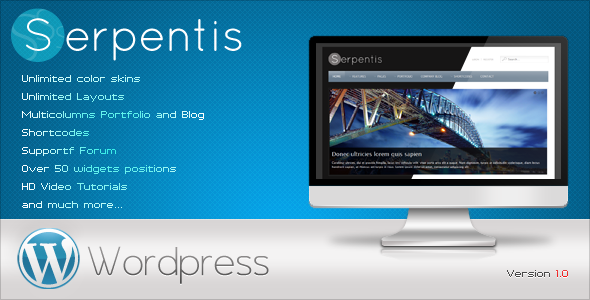 Serpentis Preview Wordpress Theme - Rating, Reviews, Preview, Demo & Download