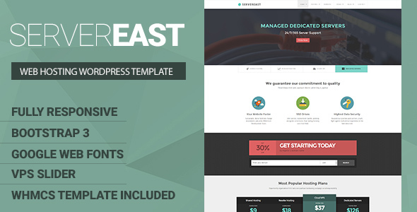 ServerEast Preview Wordpress Theme - Rating, Reviews, Preview, Demo & Download