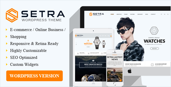 Setra WooCommerce Preview Wordpress Theme - Rating, Reviews, Preview, Demo & Download