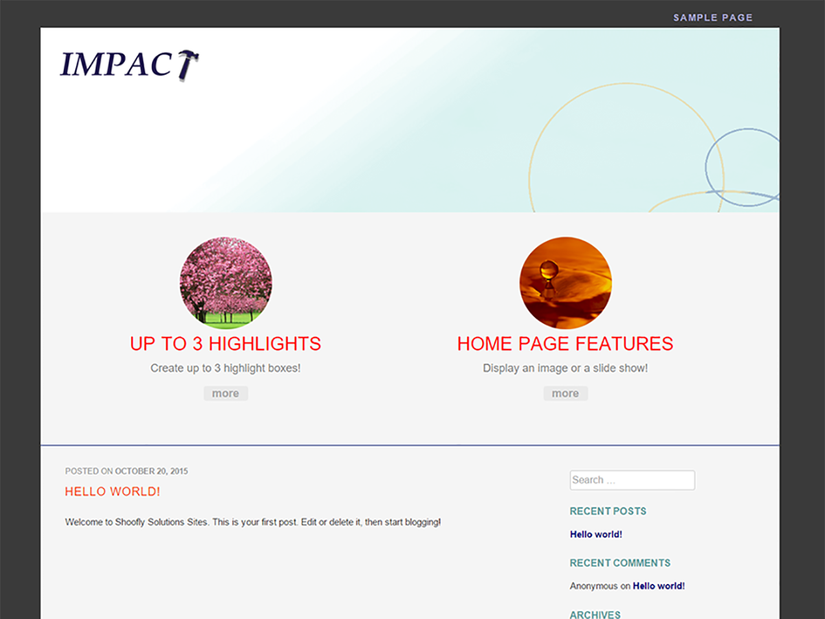 SF Impact Preview Wordpress Theme - Rating, Reviews, Preview, Demo & Download