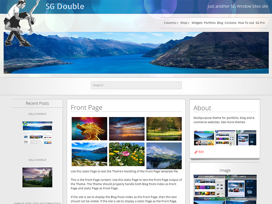 SG Double Preview Wordpress Theme - Rating, Reviews, Preview, Demo & Download