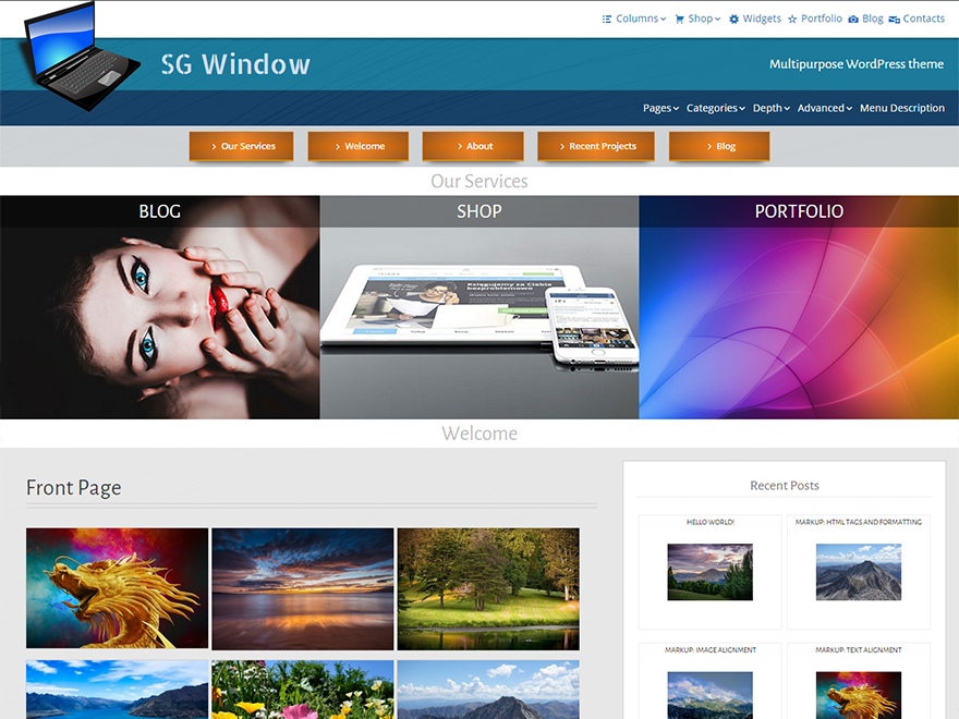 SG Window Preview Wordpress Theme - Rating, Reviews, Preview, Demo & Download
